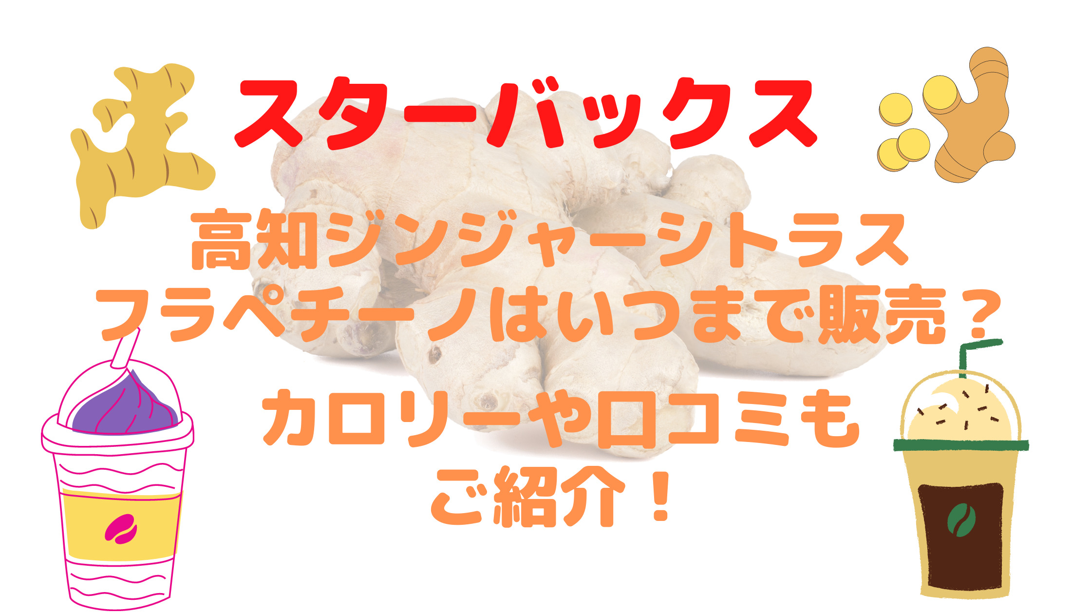 スタバ高知ジンジャーシトラスフラペチーノいつまで カロリーや口コミもご紹介 30代ママのあれこれbox